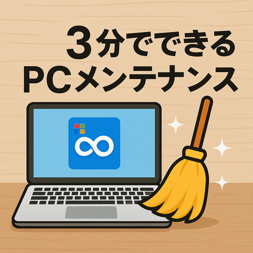 パソコンの動作を軽くする3分メンテ〜ちょっとした習慣で毎日を快適に〜